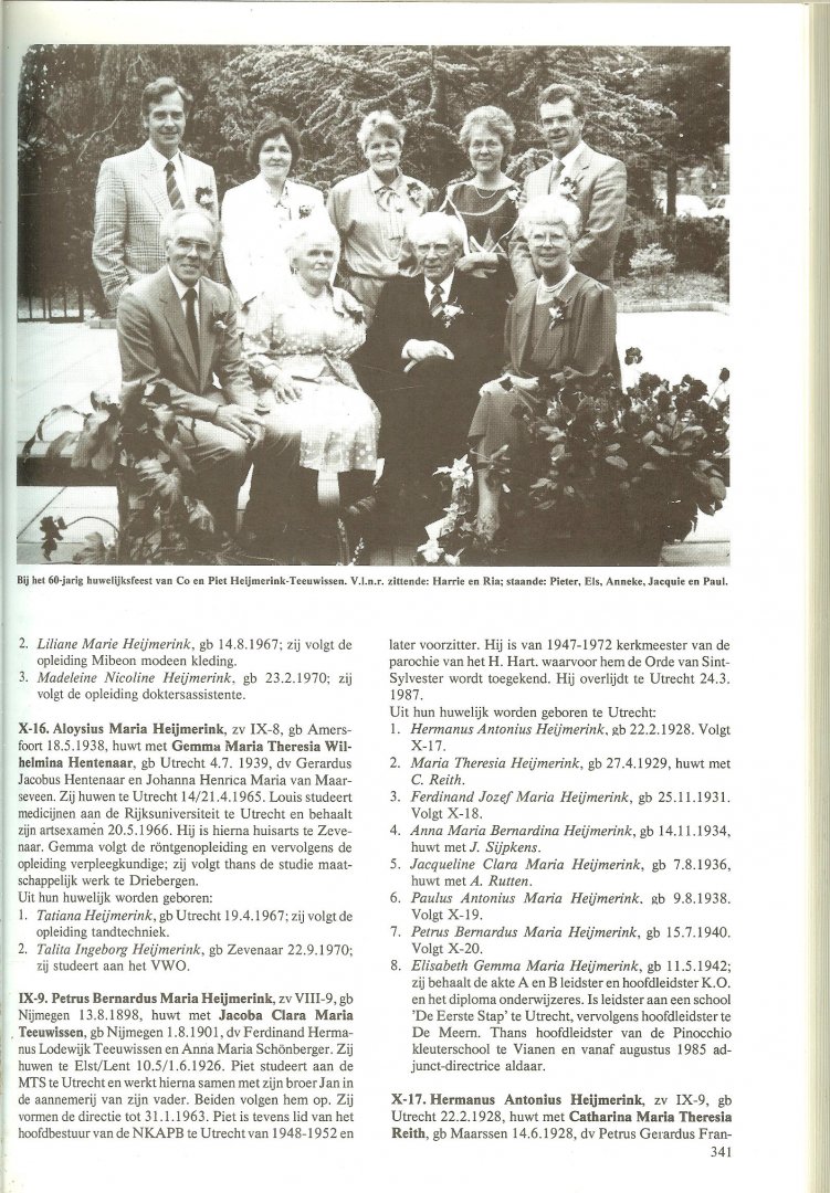 Heijmerink, F.J. en H.S.M Heijmerink-Broekman - Afstammelingen Berend Heijmerink Beckum 1548-1987 .. Parenteel met afstammingstabellen