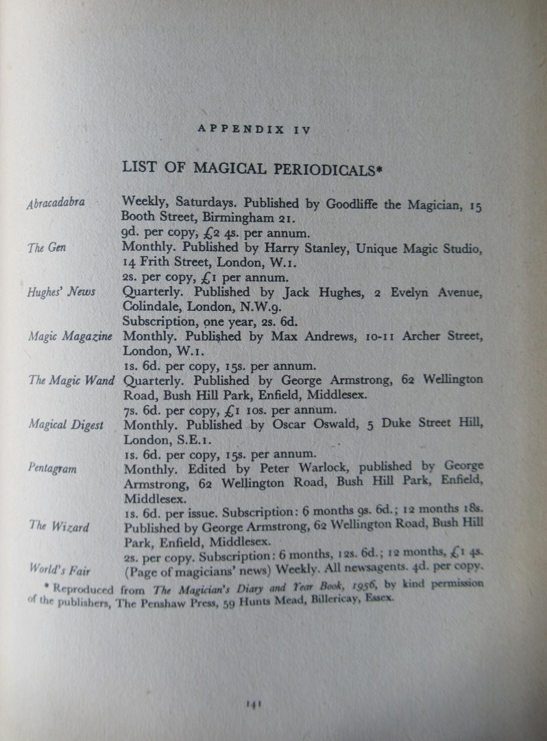 Dexter, Will - Famous Magic Secrets