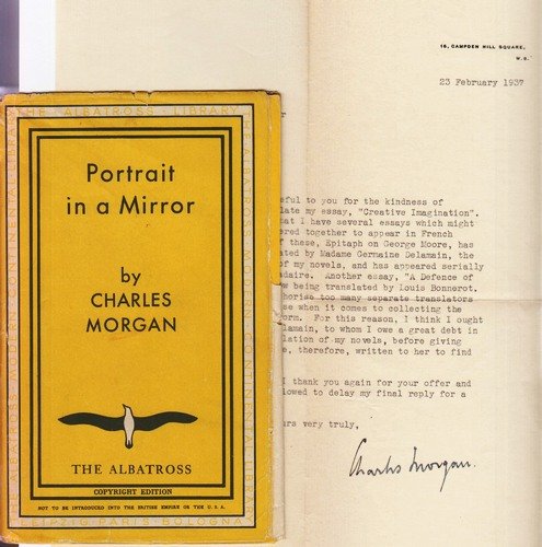 MORGAN, Charles - T.L.S., dated '23 February 1937' to a French woman who wants to translate one of Morgan's essays.