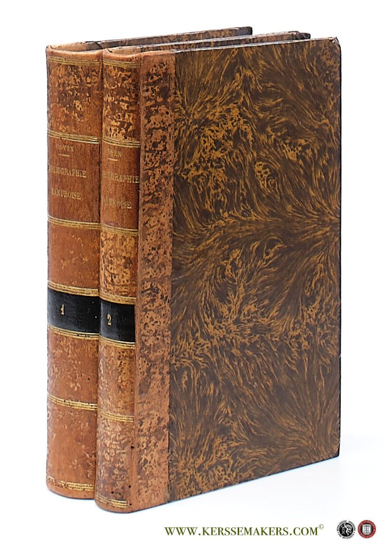 Doyen, M. F.-D. - Bibliographie namuroise indiquant les livres imprimés à Namur depuis le XVIIème siècle jusqu'a nos jours les ouvrages publiés en Belgique... par des auteurs namurois, ou concernant... actuelle de Namur [ 2 volumes (of 3) ]. Tome premier anné...