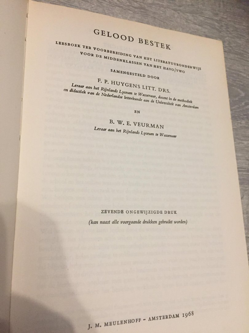 Huygens - Gelood bestek