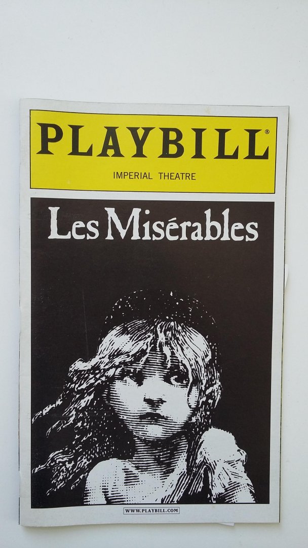 Diversen - Playbill Les Misérables - Imperial Theatre (U.S.A.)