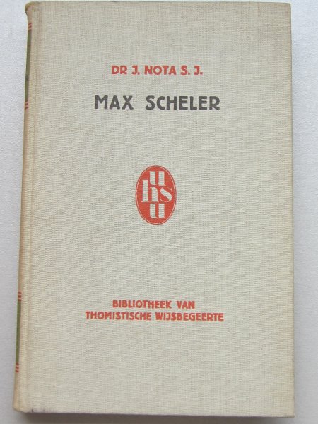 Nota, J. s. J. - Max Scheler