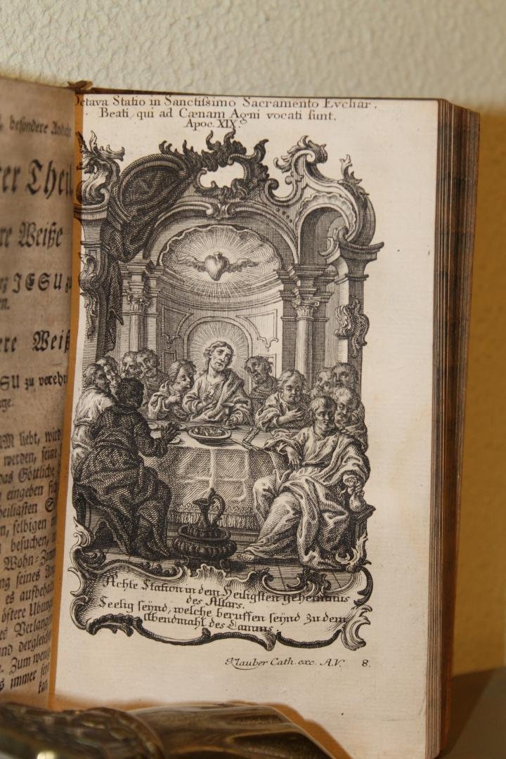 GOLDHAGEN, Hermanno (zusammen getragen von) - Anweisung zu der hochwichtigen Andacht zum heiligsten Herzen Jesu Christi, Aus den geistreichen Werken verschiedener gottseligen hierin berühmten Schriftsteller In Kürze zusammen getragen. + Vollständige Anweisung zur Andacht gegen den wunder...