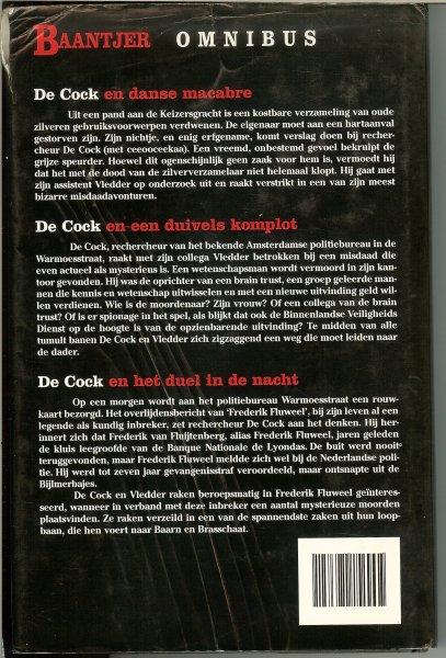 Baantjer Albert C . Omslagontwerp  Sjef Nix .. Omslagfoto  Maran Olthoff - Baantjer Omnibus  .. De Cock en dance macabre, De Cock en een duivels komplot & De Cock en het duel in de nacht