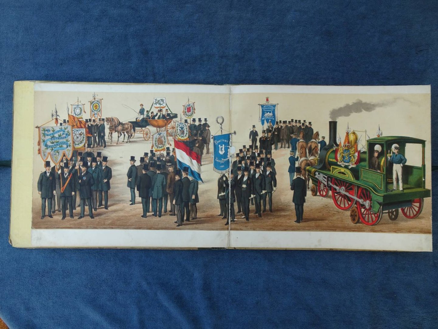 N.n.. - Optocht gehouden te Haarlem den 1en april 1872.