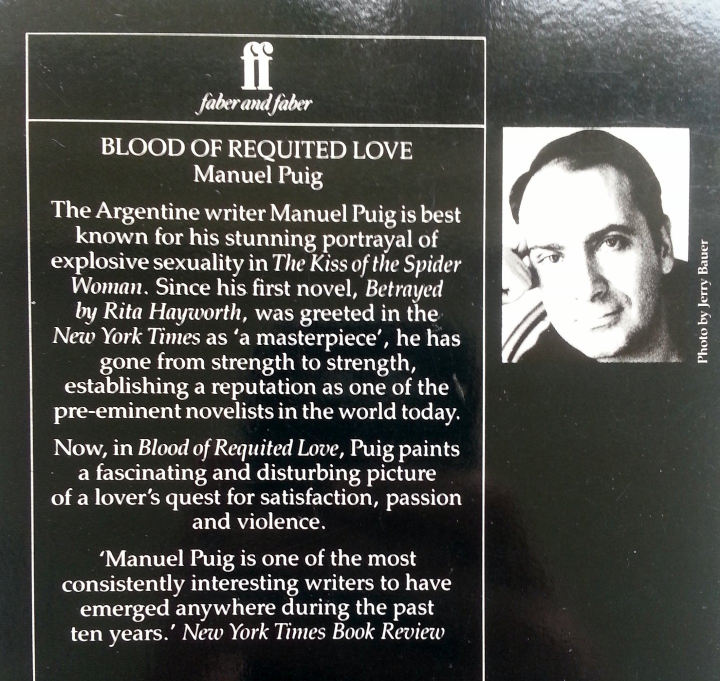 Puig, Manuel - Blood of Requitted Love (ENGELSTALIG)