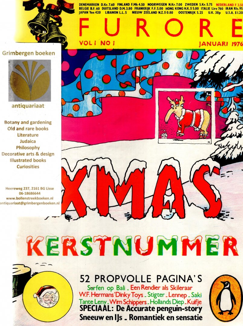 Schreuders, Piet - Furore vol. 1 no.1 - januari 1976. Kerstnummer