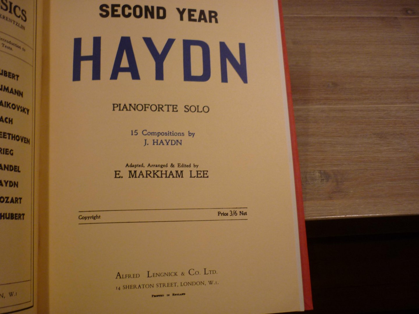 Haydn en Mozart - First Year Haydn  //  Second Year Haydn  //  First Year Mozart  // Second Year Mozart