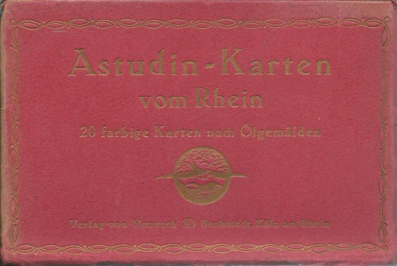 Anoniem - Oud souvenir album: Astudin-Karten vom Rhein : 20 farbige karten nach Ölgemälden
