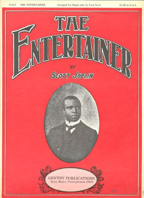 Joplin, Scott - The Entertainer. Arranged for Organ solo by Fred Bock