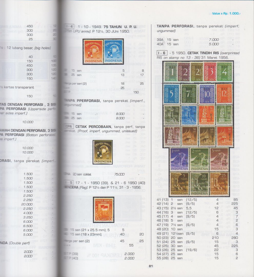 Indonesia Stamp Dealers Association - Katalog prangko Indonesia 2005 - Indonesian postage stamp catalogue  2005
