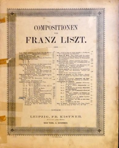 Liszt, Franz: - Liebesträume. 3 Notturnos für das Pianoforte