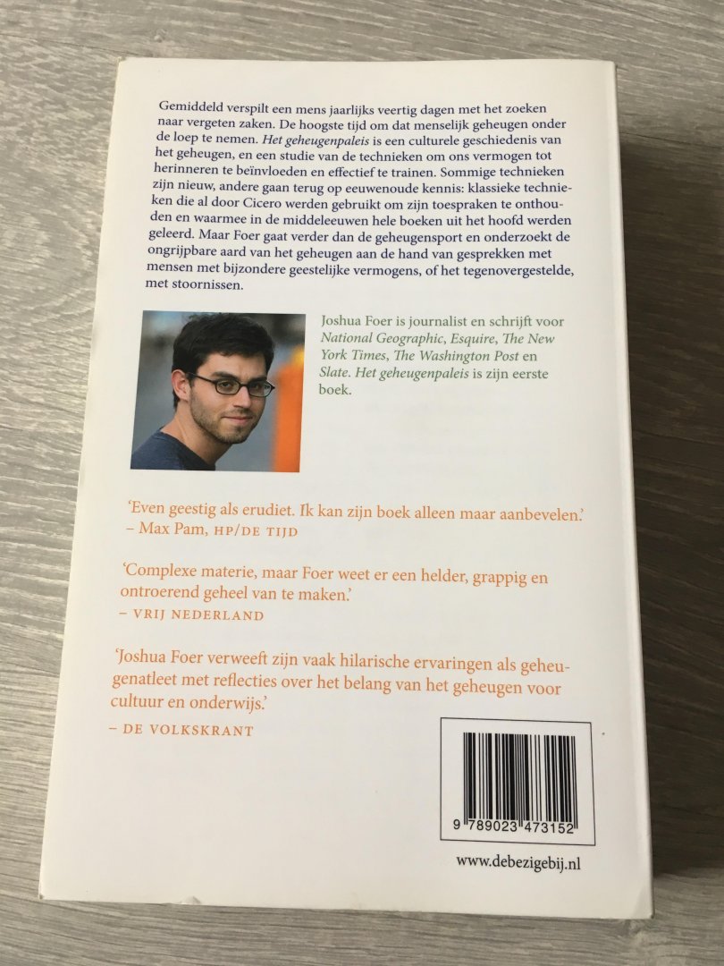 Foer, Joshua - Het geheugenpaleis / de vergeten kunst van het onthouden