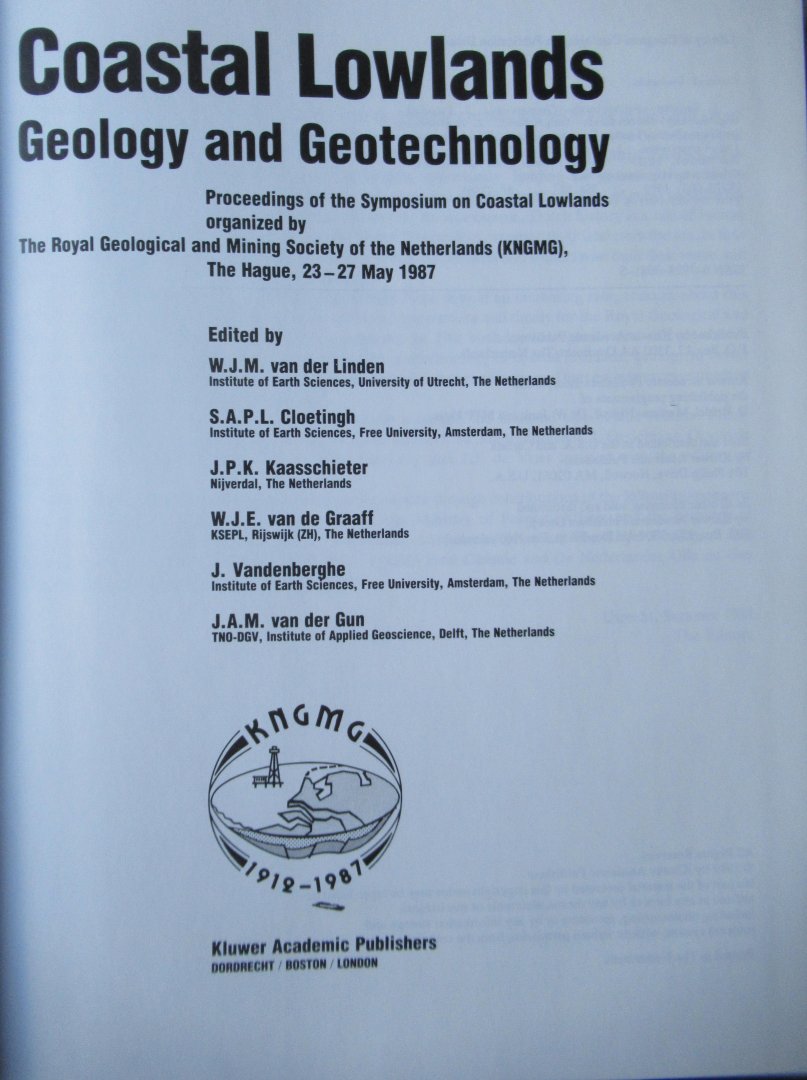 Linden van der W.J.M. e.a. - Coastal Lowlands. Geology and geotechnology