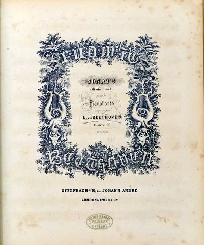 Beethoven, Ludwig van: - [Sammelband André-Gesamtausgabe] Sonates pour le pianoforté. Op. 31/1-3, 49/1-2, 53, 54, 57, 77-79, 81, 90, 101, Bagatelles op. 33