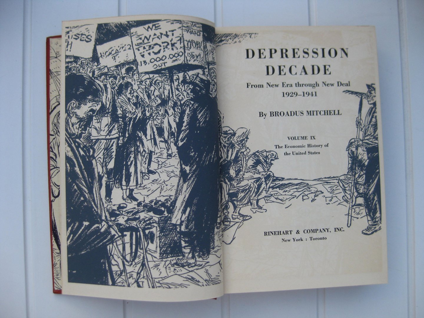 Mitchell, Broadus - Depression decade. From New Era through New Deal 1929-1941. Volume IX. The Economic History of the United States.