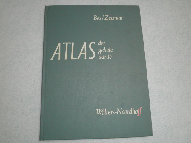 BOS, R. & ZEEMAN, K - Atlas der gehele aarde. In 54 kaarten, 40 bijkaarten met register en inlegvel