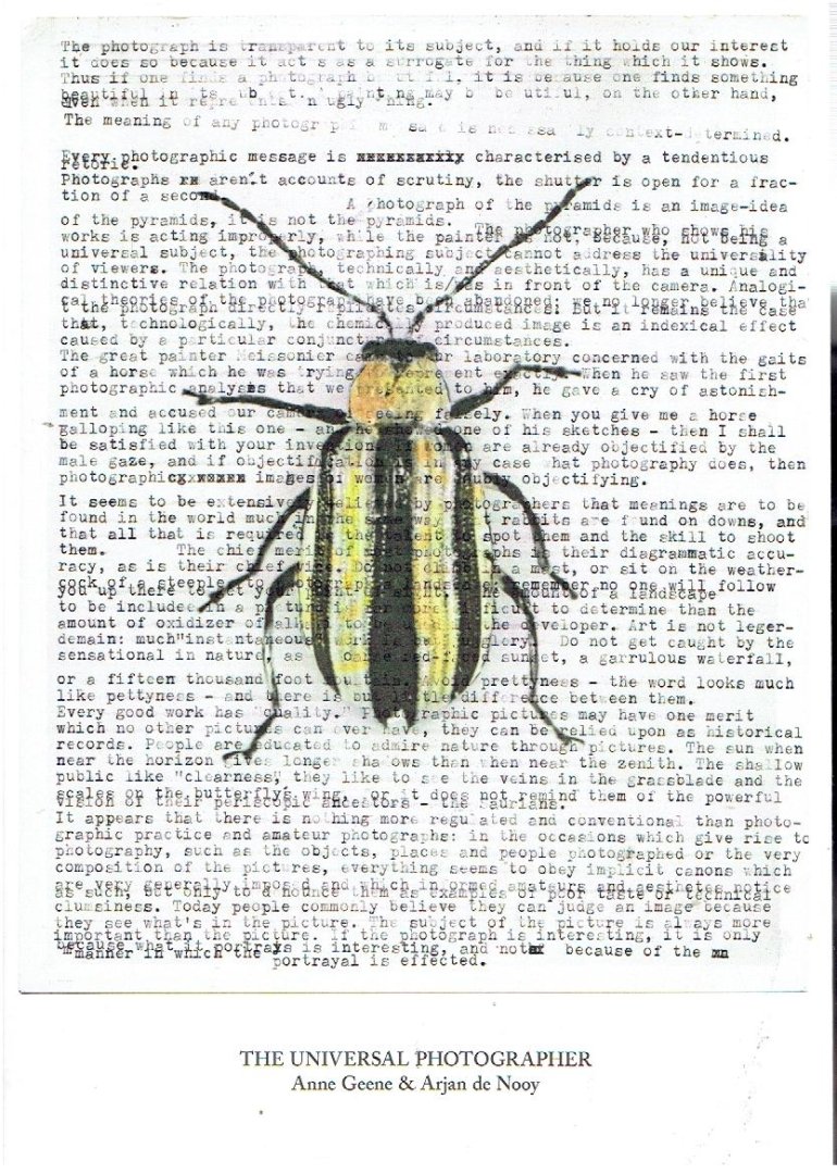 GEENE, Anne & Arjan de Nooy - The Universal Photographer. [New]