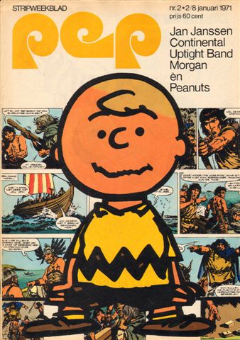 Diverse tekenaars - PEP 1971 nr. 02. stripweekblad, 8 januari met o.a. DIVERSE STRIPS (ASTERIX/ERWIN/BLUEBERRY/ MICHEL VAILLANT/LUCKY LUKE/ CONTINENTAL UPTIGHT BAND/JAN JANSSEN/PEANUTS (COVER TEKENING), goede staat