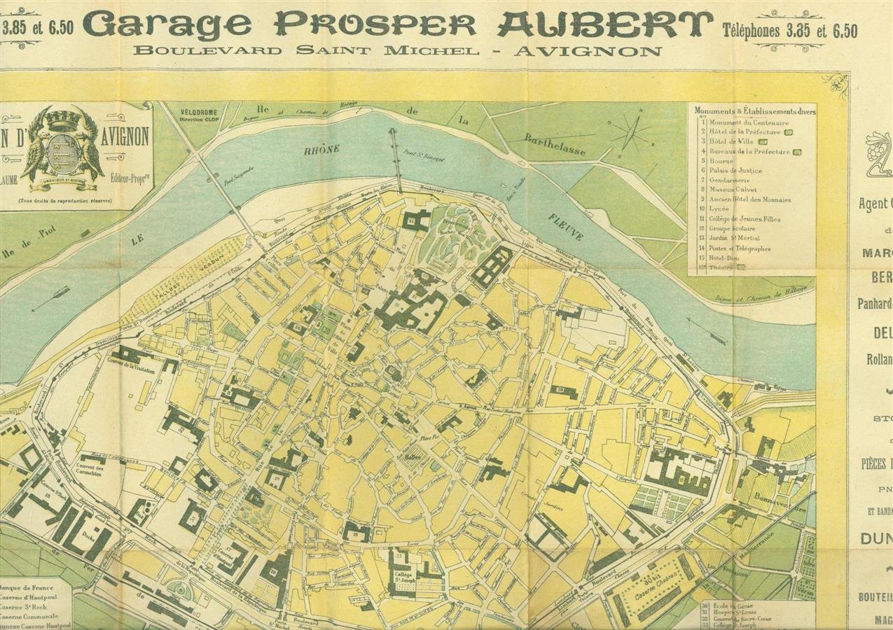 A Sermand - (PLATTEGROND / KAART - CITY MAP / MAP) Plan d Avignon.