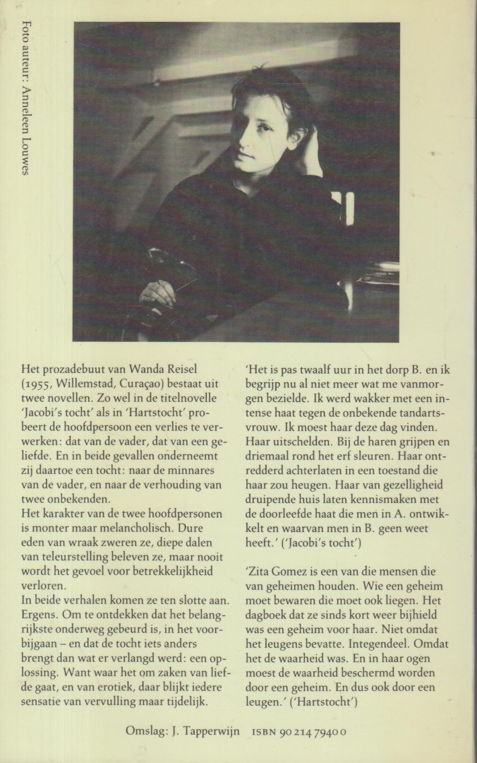 Reisel (Willemstad (Curaçao), 24 november 1955), Wanda - Jacobi's tocht - Twee verhalen - Prozadebuut