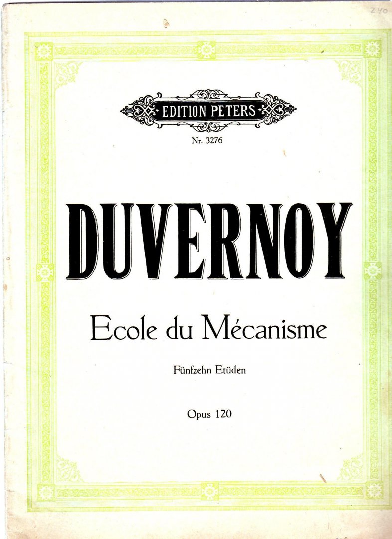 Duvernoy - Ecole du Mecanisme opus 120