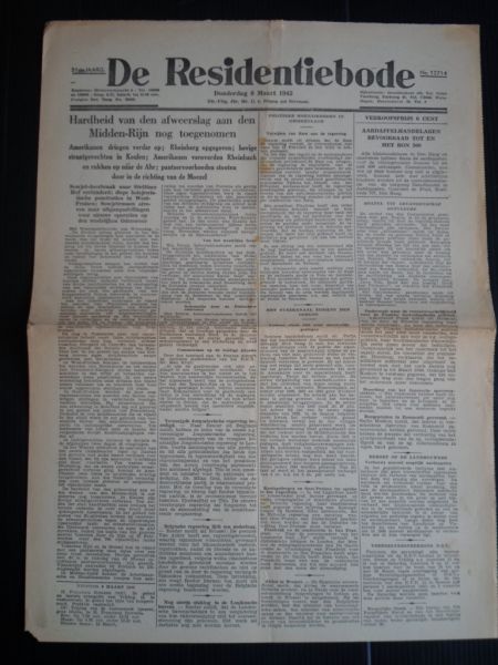 Oorlogskrant - De Residentiebode, Den Haag