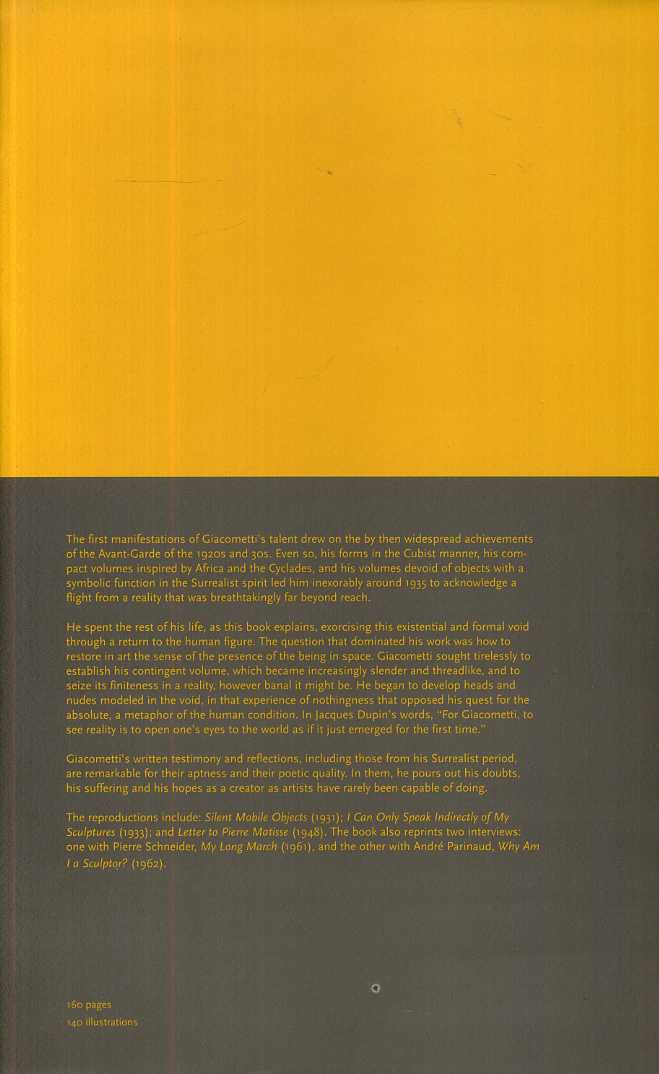 González, Ángel - Alberto Giacometti. Works, Writings.