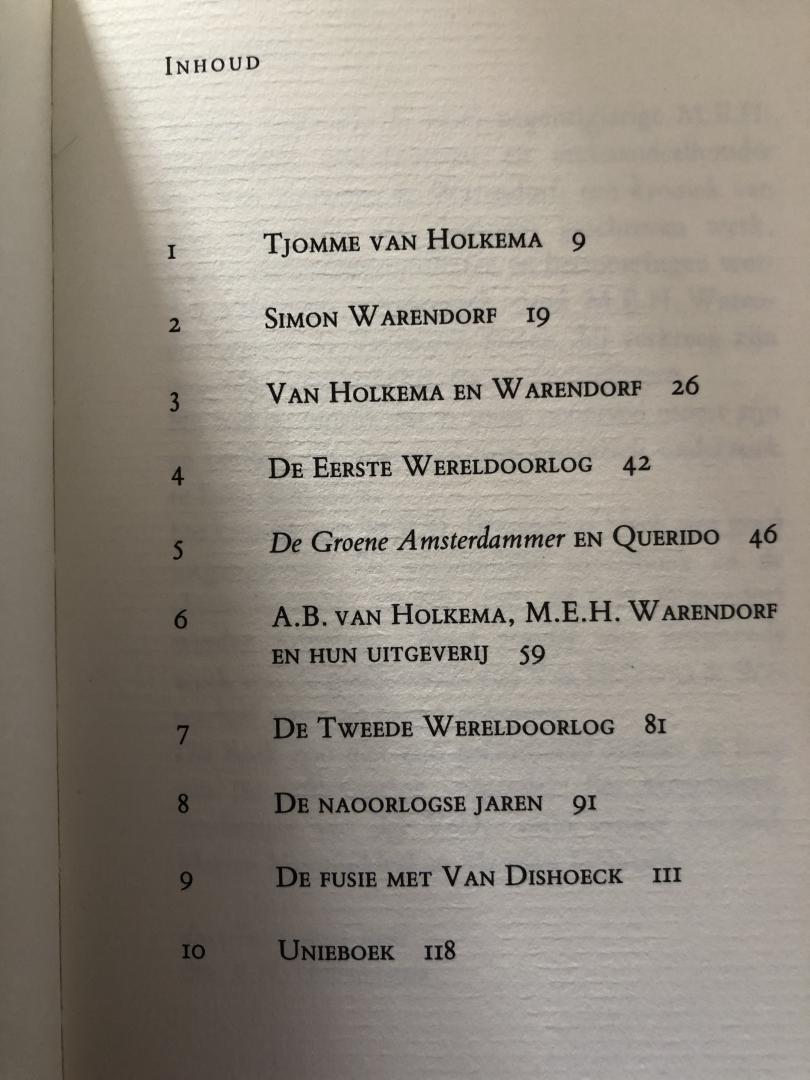 drs. E.H. Halbertsma - 100 jaar Van Holkema & Warendorf - Vol hardt & Waeckt