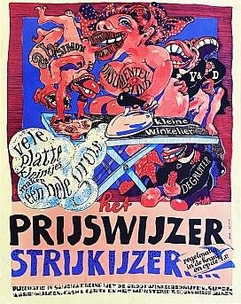 STOLK, Rob - Het prijswijzer strijkijzer. (Poster).