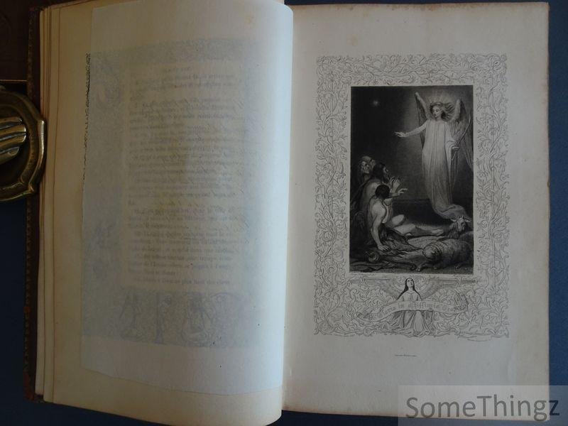 L'Abbé Dassance (trad.) / Tony Johannot, Cavelier, Gérard-Séguin et Brevière (ills.) - Les Saints Évangiles traduits de la Vulgate par M. l'Abbé Dassance. Tome I et II.