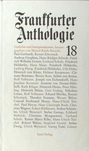 Reich-Ranicki, Marcel (Herausg.). - Frankfurter Anthologie 18. Gedichten und Interpretationen