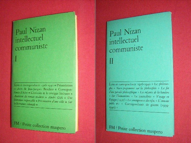 Paul Nizan - Intellectuel Communiste 1926-1940 I + II [2 delen] Articles et correspondance