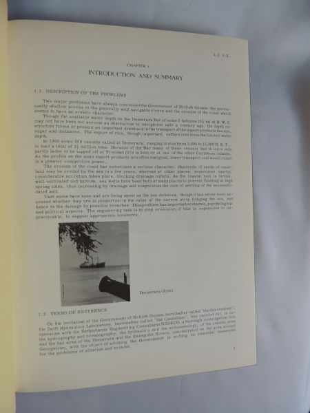 Diephuis - Wijnhof (illustr.) - Demerara Coastal Investigation. Report on Siltation of Demerara Bar Chennel and Coastal Erosion in British Guiana - Kustonderzoek Brits Guiana