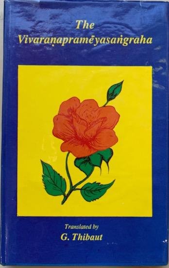Vidyaranya / G. Thibaut (trsl.) - THE VIVARANAPRAMEYASANGRAHA OF VIDYARANYA. A Summary of the Topics of the Elucidation