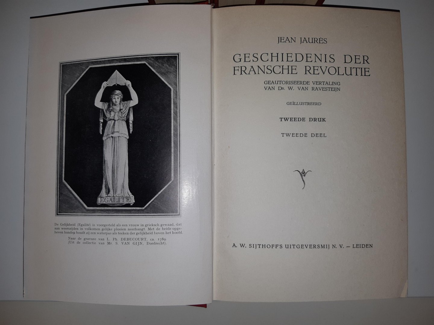 Jaures, Jean - Geschiedenis der Fransche Revolutie. Complete SET 4 delen. Geautoriseerde vertaling van dr. W. van Ravesteijn