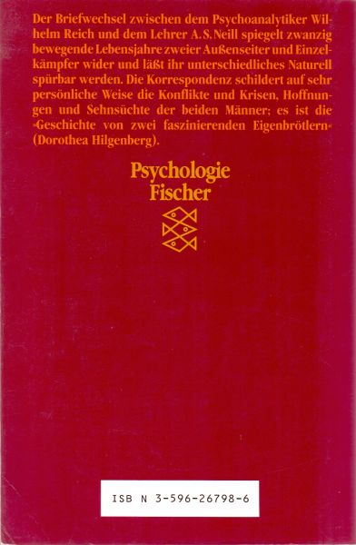 Placzek, Beverley R. (ds1354) - Zeugnisse einer Freundschaft. Der Briefwechsel zwischen Wilhelm Reich und A.S. Neill 1936-1957