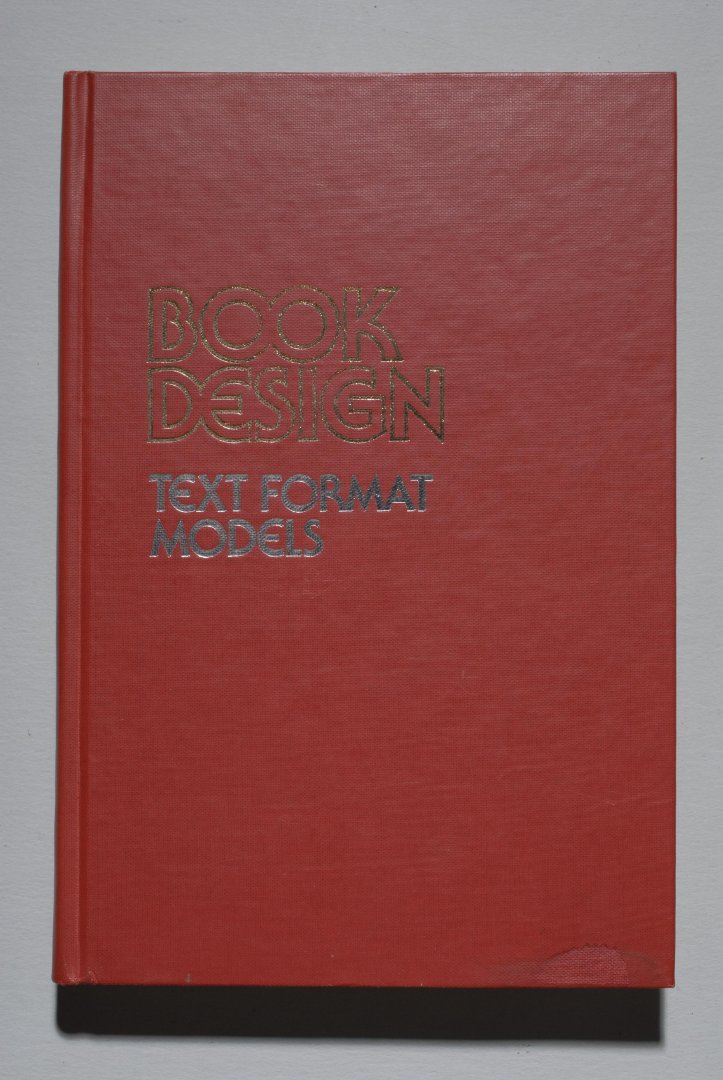 Stanley RICE - Book Design: Text Format Models.