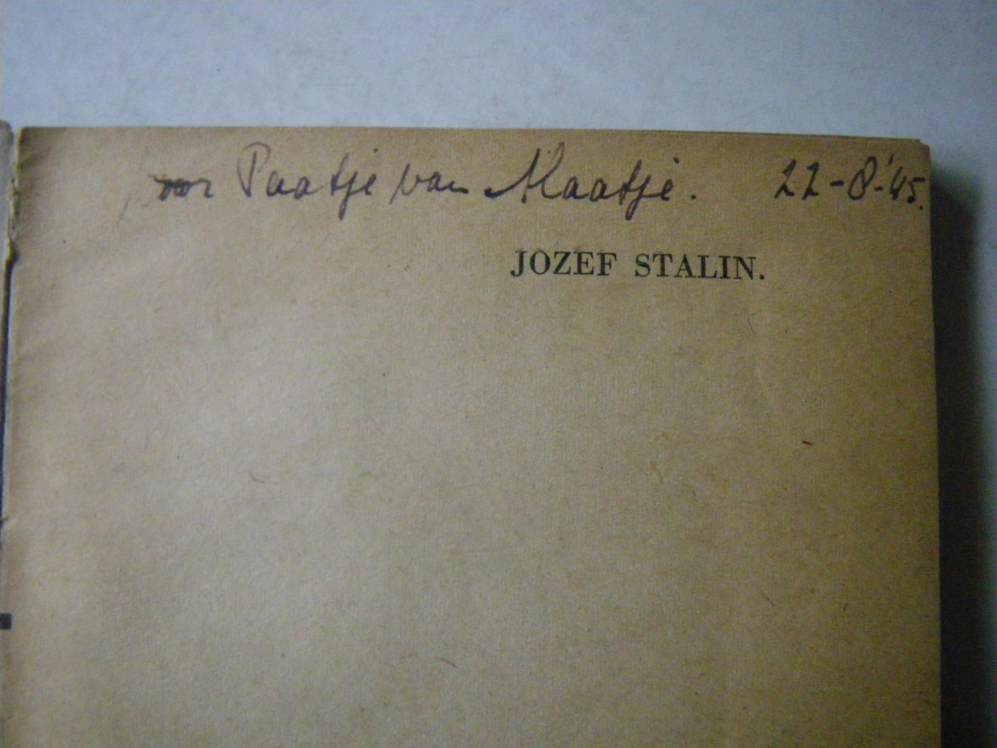 Poll van Max - Jozef Stalin de man van staal