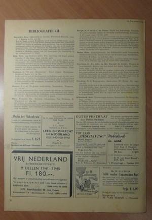 Rijksinstituut voor Oorlogsdocumentatie - Nederland in Oorlogstijd. Orgaan van het Rijksinstituut voor Oorlogsdocumentatie. 1e jaargang nr 3. Vrijdag 10 mei 1946