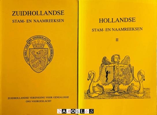 H.H. Nagtegaal, P.C.J. Van der Krogt, F. Kwekel, B. De Keizer - Zuidhollandse Stam- en Naamreeksen. Deel 1 en 2