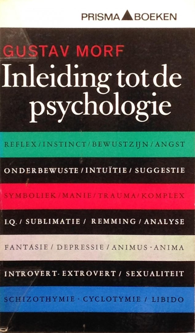 Morf, Gustav - Inleiding tot de psychologie