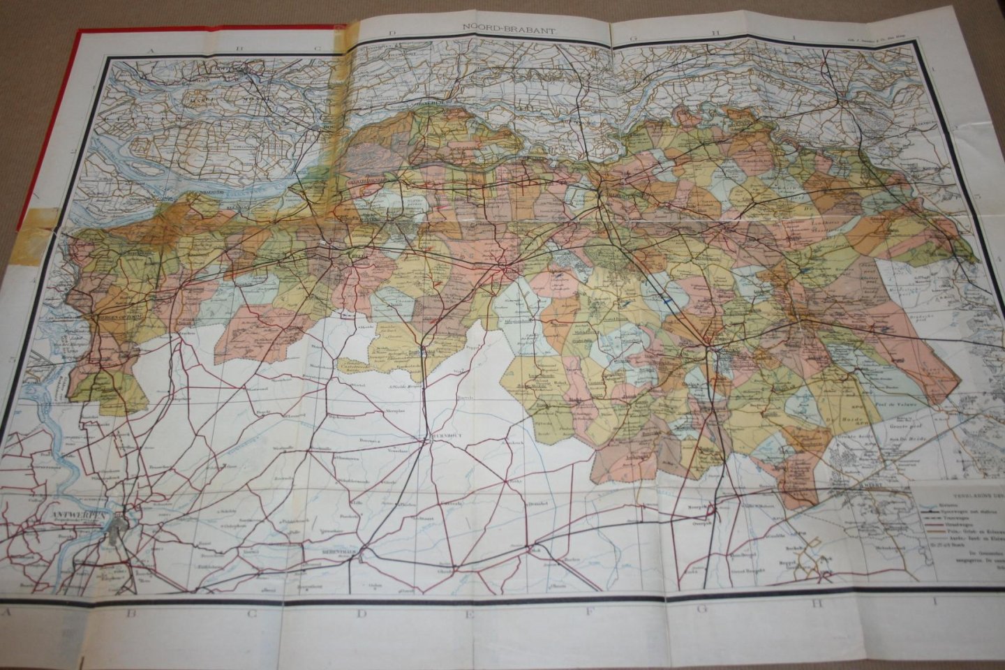 W.J. Geerling - Gemeentekaart van Noord-Brabant