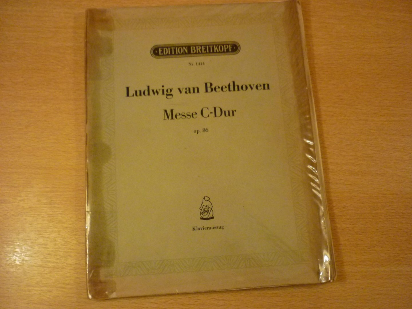 Beethoven; Ludwig von - Messe C-Dur; Opus 86; Klavierauszug von Carl Reinecke