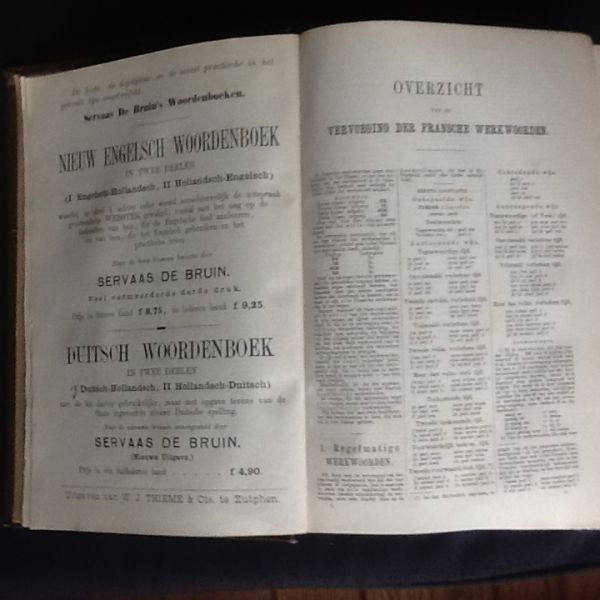 Servaas de Bruin - Fransch Woordenboek in twee deelen