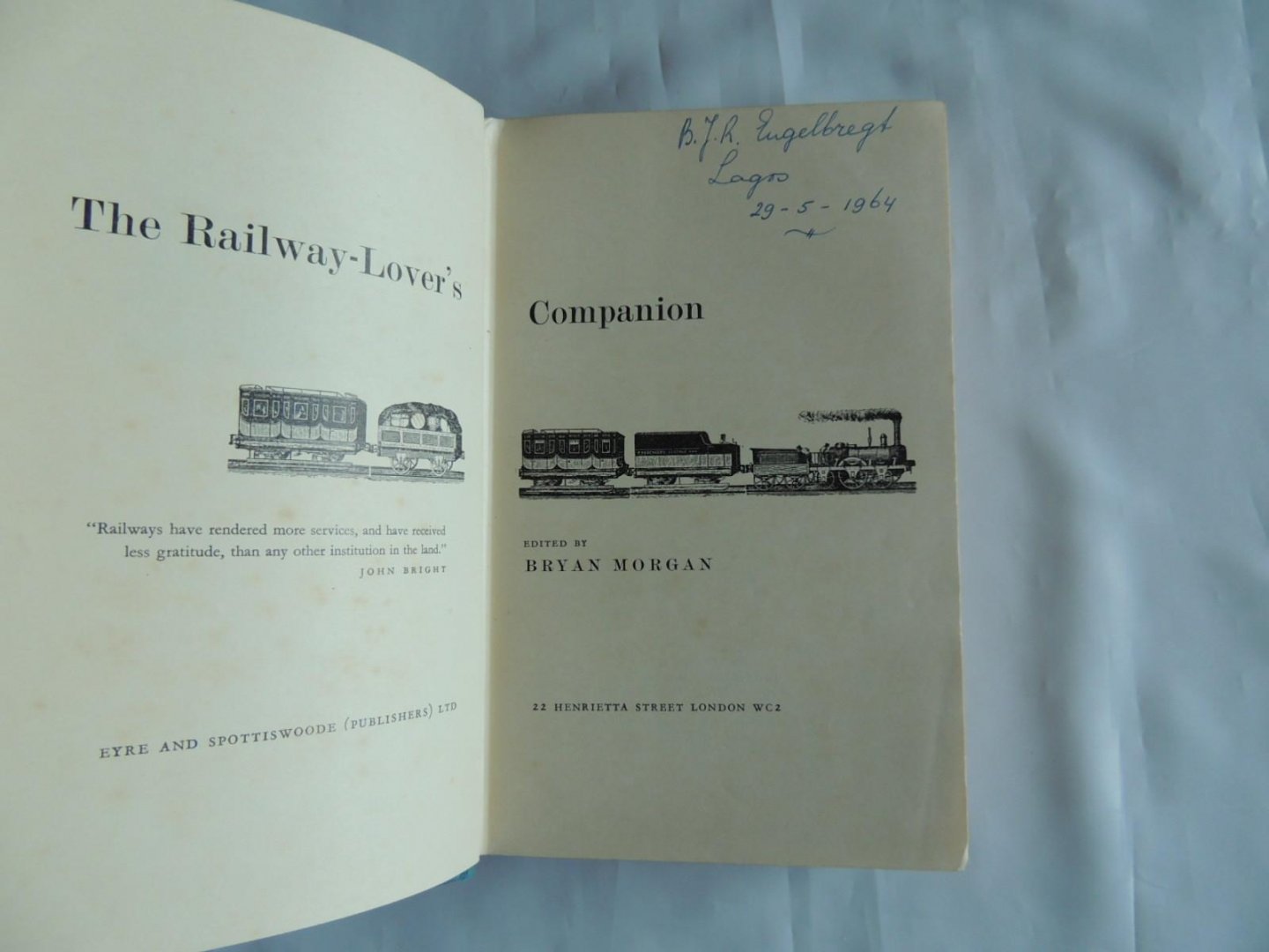 Bryan Morgan - The railway-lover's companion