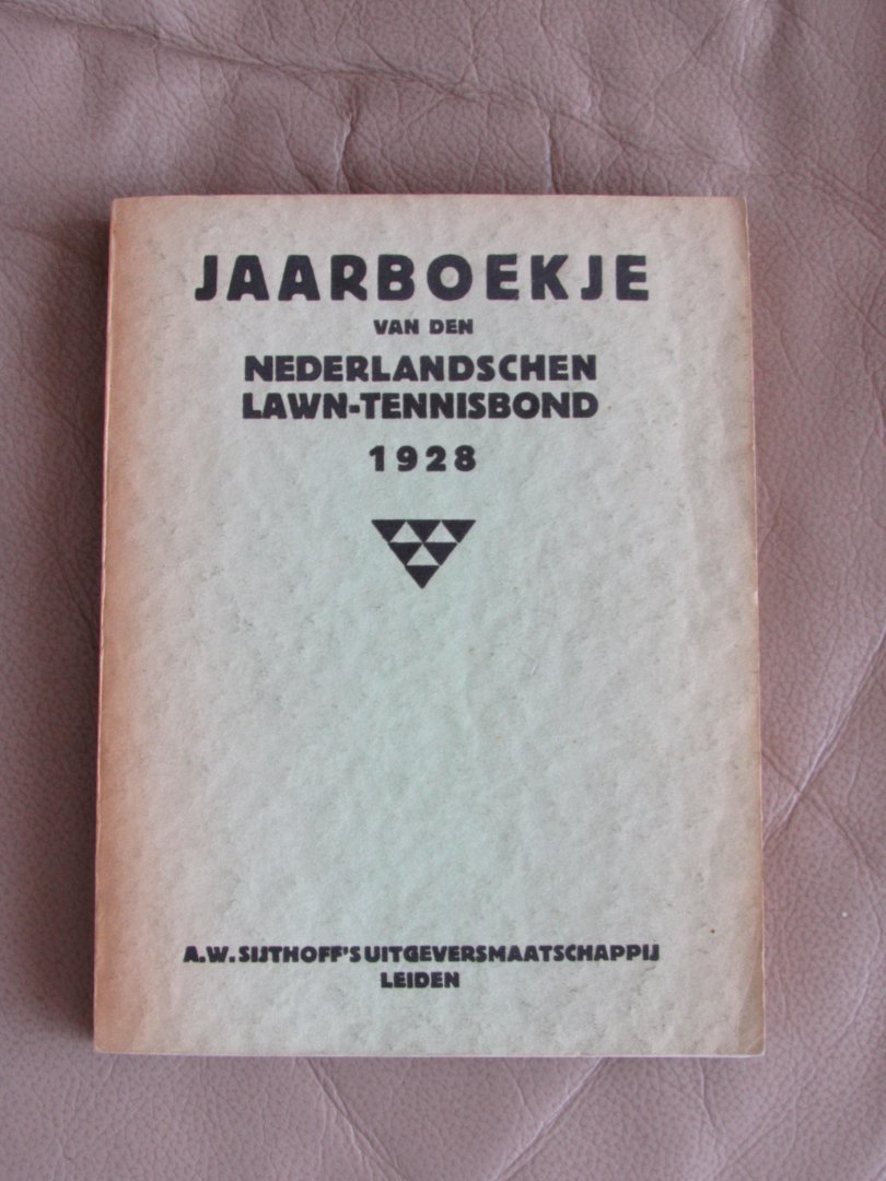 Hoyte Veder, H., redactie - Jaarboekje van den Nederlandschen Lawn-Tennisbond 1928