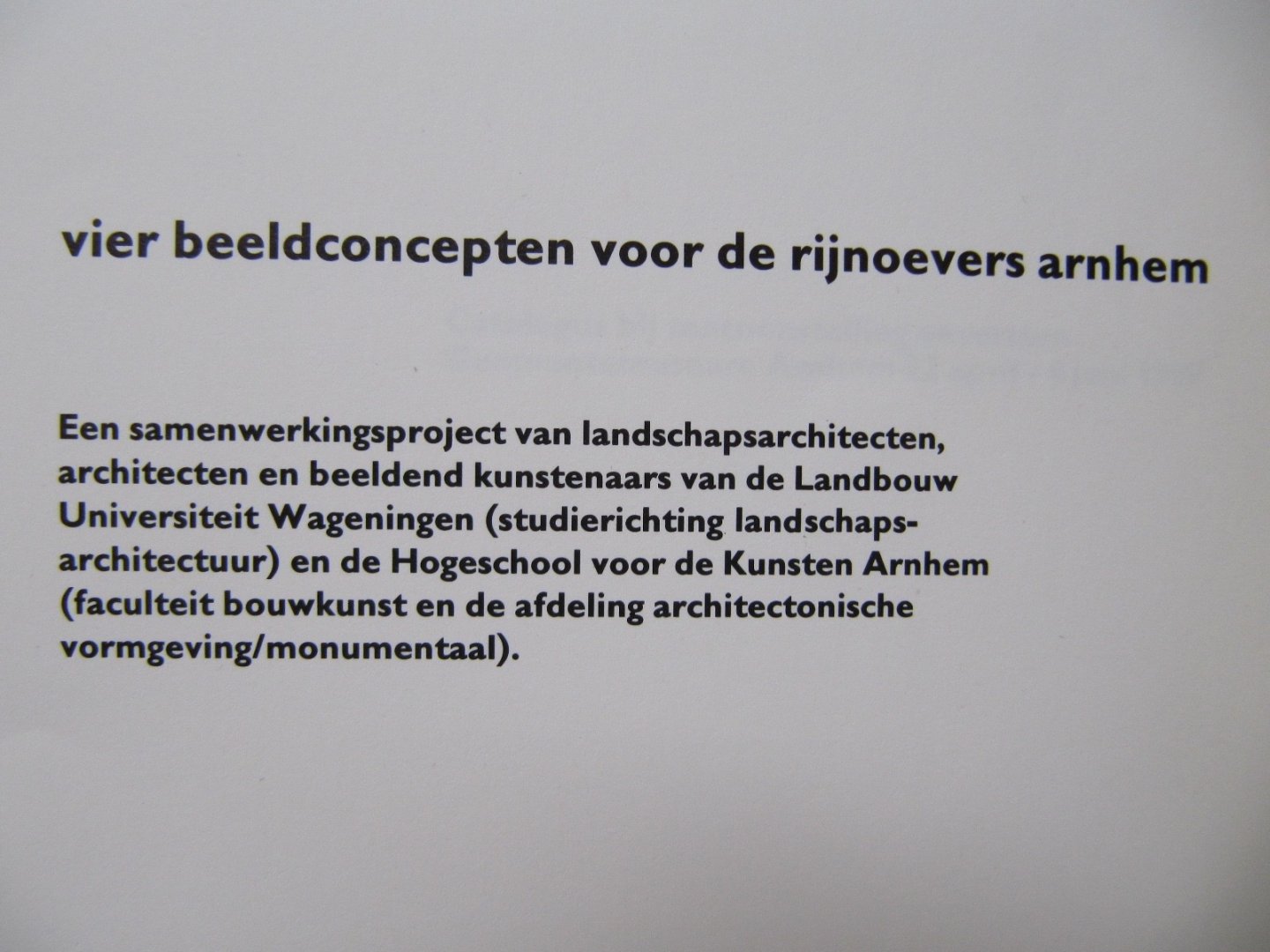 Redactie - Oeverture