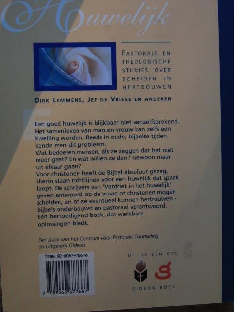 Lemmens, Dirk, Vriese, Jef de e.a., - Verdriet in het Huwelijk